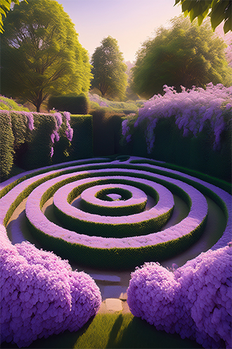 Lilac garden Labyrinth Lilac garden labyrinth